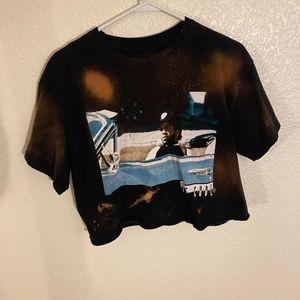 Ice Cube bleached crop top t-shirt